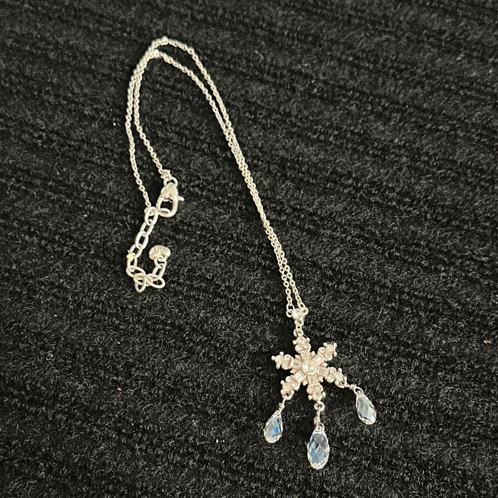 Retired Brighton Silver Necklace with Blue Accents
